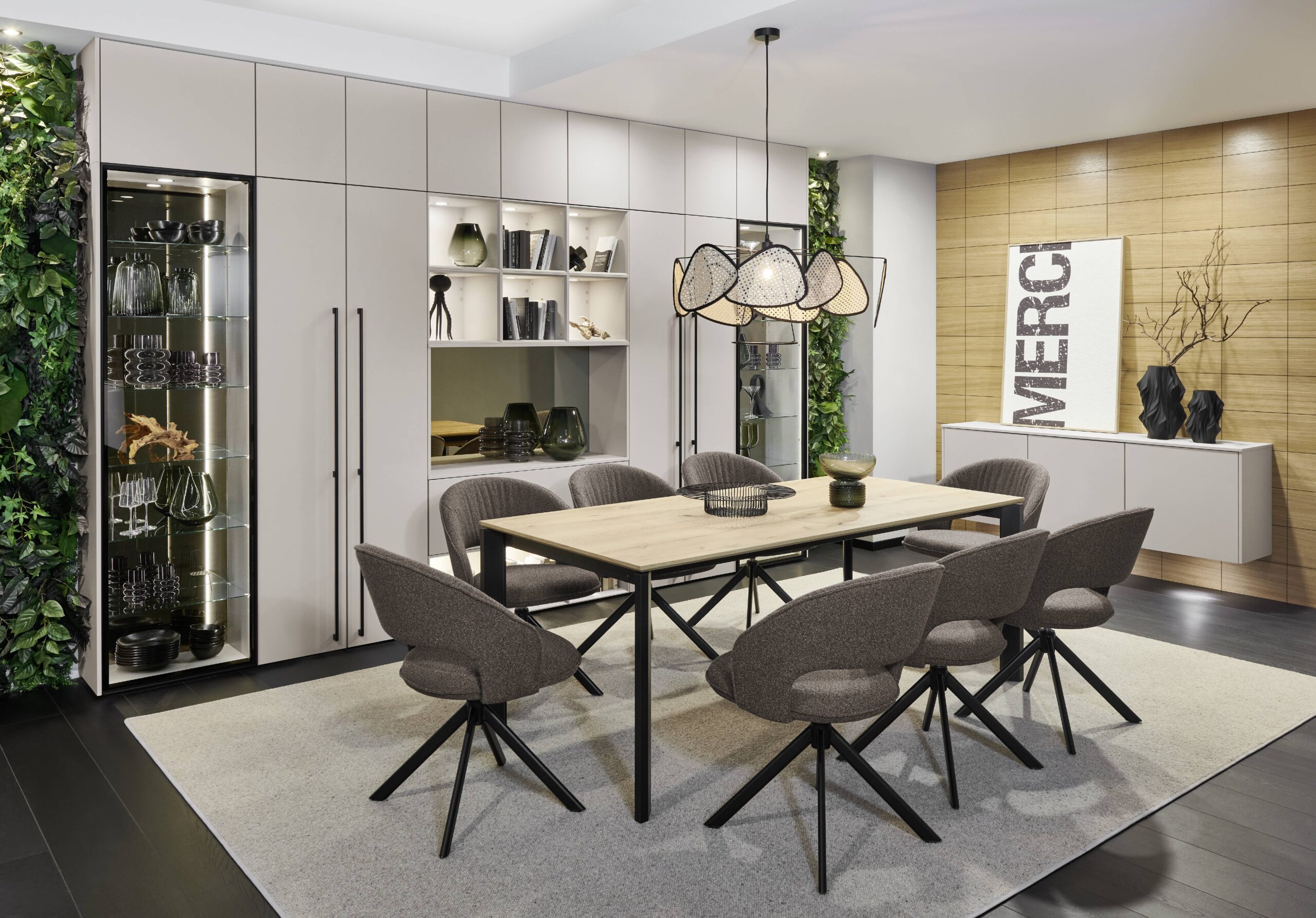 Moderne Küchen und Wohnraumplanung